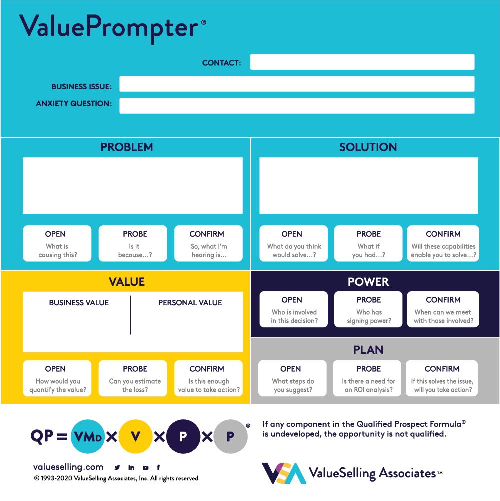 ValuePrompter® Mousepad – ValueSelling Associates, Inc.